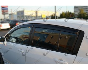 Дефлекторы боковых окон Nissan Tiida I (С11) Рестайлинг Хэтчбек 5 дв. (2010-2014)